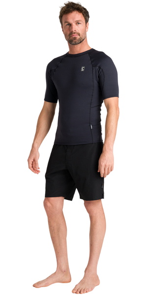 2026 C-Skins Mens Thermal Skins Short Sleeve Vest C-HDISSMC - Black